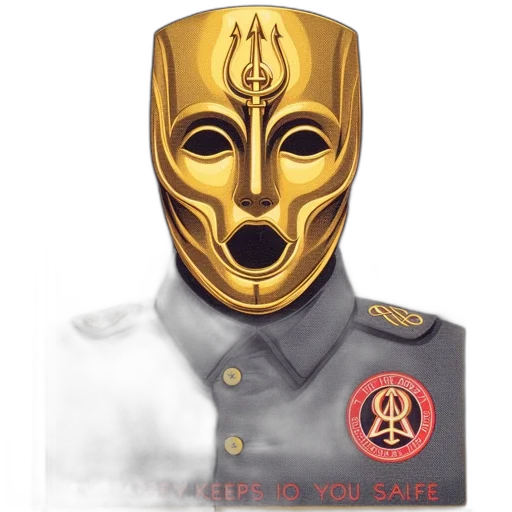 mask, face, concept art, comic book art transparent PNG cut-out