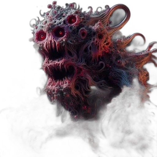 mask, creature, face, hair transparent PNG cut-out