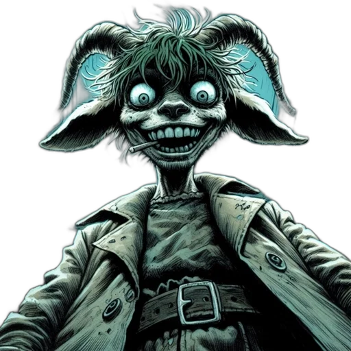 mask, creature, face, jacket transparent PNG cut-out