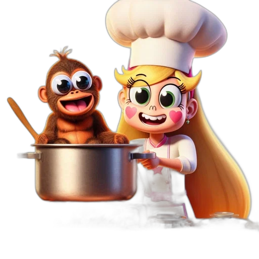 food, staff, concept art, 3d render transparent PNG cut-out
