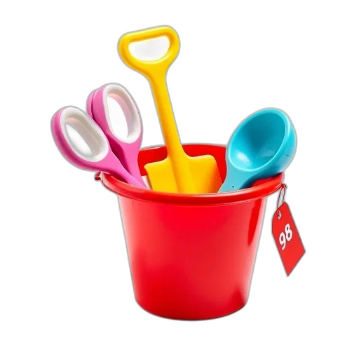 3d render, colorful, set, children transparent PNG cut-out