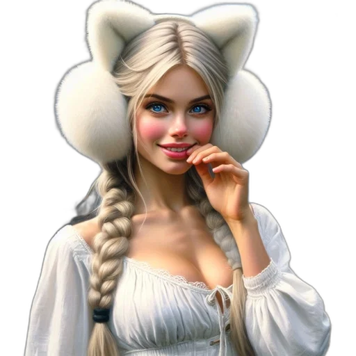 staff, hat, face, jewelry transparent PNG cut-out