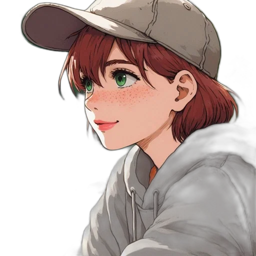 hat, face, jacket, staff transparent PNG cut-out