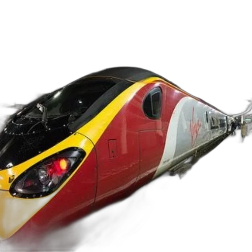 3d render, virgin, train, station transparent PNG cut-out