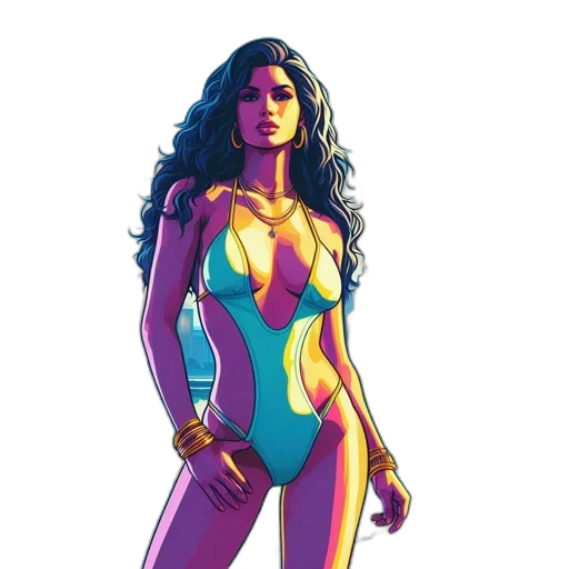 dress, comic book art, concept art, cartoon transparent PNG cut-out