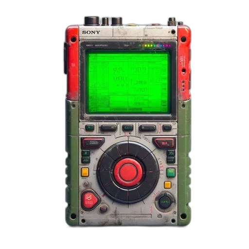 robot, weapon, pixel art, 3d render transparent PNG cut-out