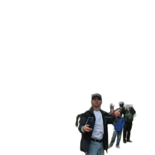 jacket, staff, hat, umbrella transparent PNG cut-out