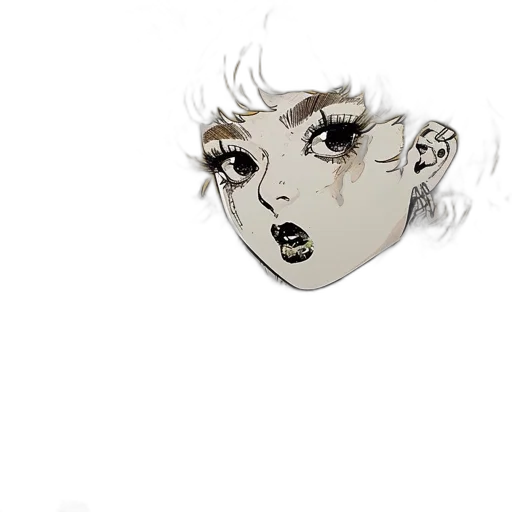 mask, face, hair, jewelry transparent PNG cut-out