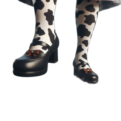 shoes, dress, 3d render, concept art transparent PNG cut-out
