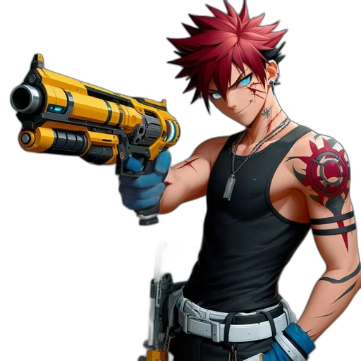 weapon, staff, concept art, 3d render transparent PNG cut-out