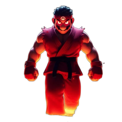 mask, jacket, staff, 3d render transparent PNG cut-out