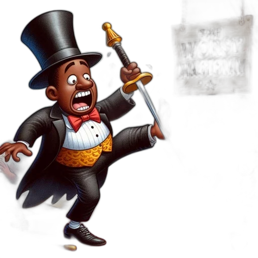 staff, concept art, cartoon, 3d render transparent PNG cut-out