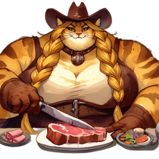 food, animal, staff, pixel art transparent PNG cut-out