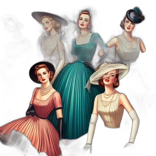 dress, hat, concept art, fantasy art transparent PNG cut-out