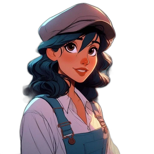 staff, face, hat, cartoon transparent PNG cut-out