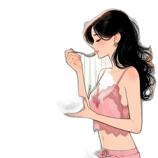 dress, jewelry, cartoon, watercolor transparent PNG cut-out