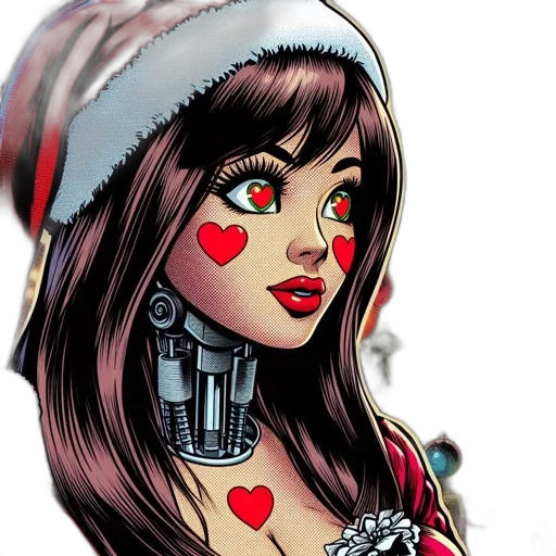 robot, comic book art, cartoon, concept art transparent PNG cut-out