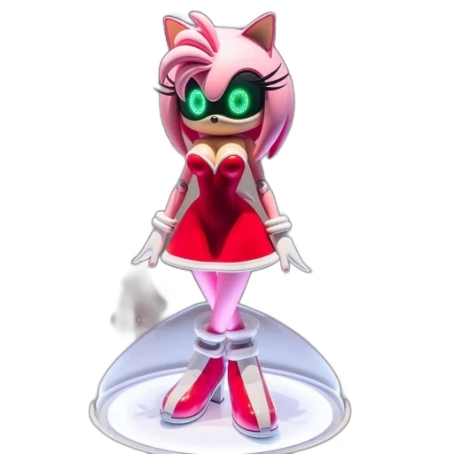 robot, dress, staff, 3d render transparent PNG cut-out