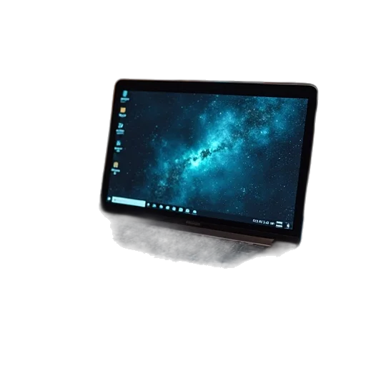 staff, 3d render, outer space, laptop transparent PNG cut-out