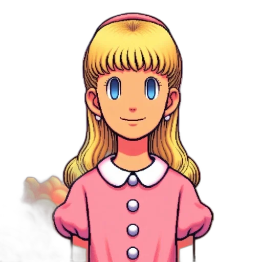 staff, dress, face, hair transparent PNG cut-out
