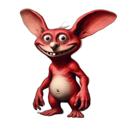 creature, animal, face, staff transparent PNG cut-out