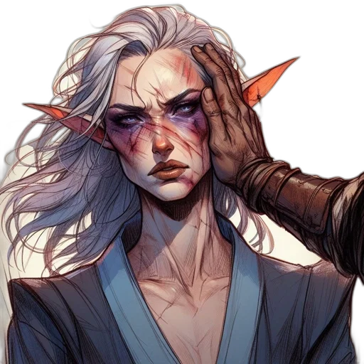 staff, face, fantasy art, concept art transparent PNG cut-out