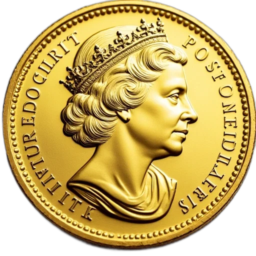 crown, 2005, proof, gold transparent PNG cut-out