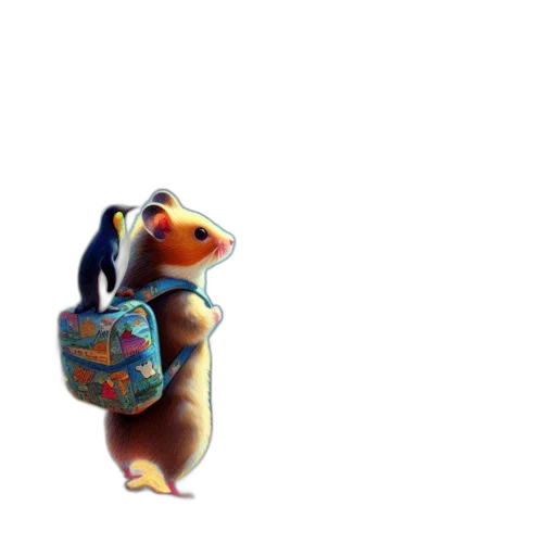 animal, jacket, staff, creature transparent PNG cut-out