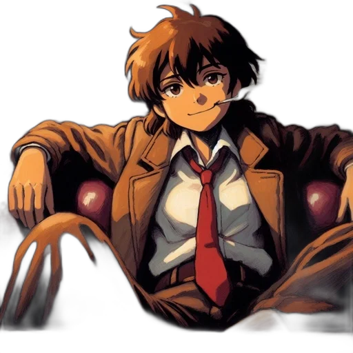jacket, anime, concept art, comic book art transparent PNG cut-out