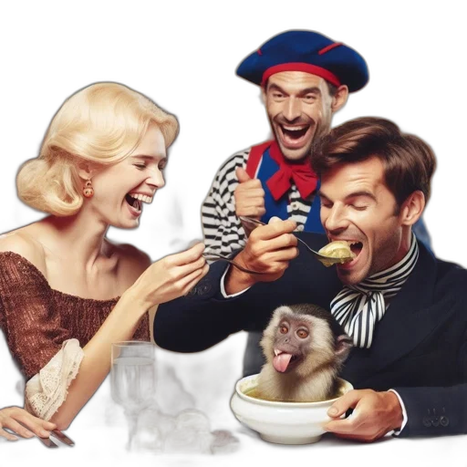 food, photorealistic, concept art, vintage-styled transparent PNG cut-out