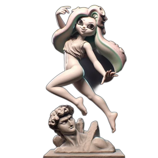vaporwave, concept art, 3d render, fantasy art transparent PNG cut-out