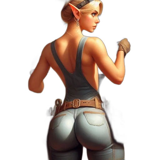 staff, weapon, jacket, hat transparent PNG cut-out