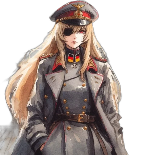 staff, hat, jacket, dress transparent PNG cut-out