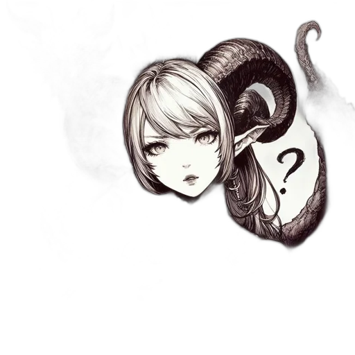 mask, hair, creature, dragon transparent PNG cut-out