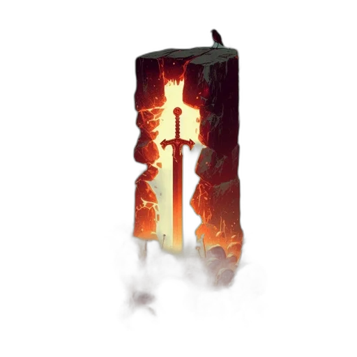 sword, weapon, staff, dragon transparent PNG cut-out