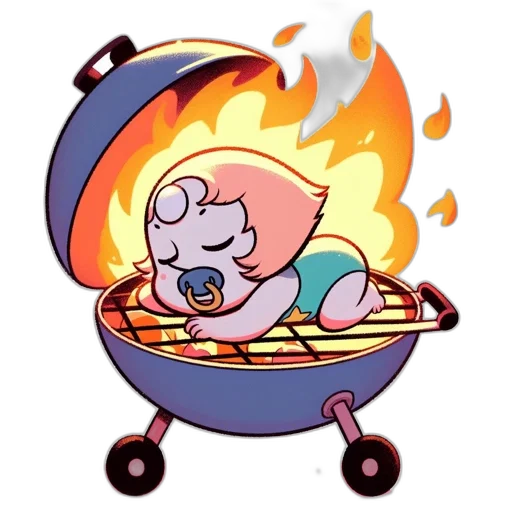 food, concept art, cartoon, vaporwave transparent PNG cut-out