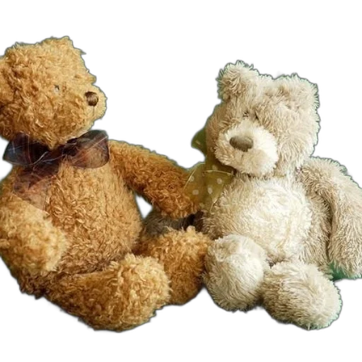 furniture, 3d render, two, teddy transparent PNG cut-out