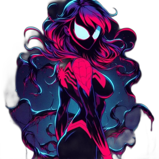 mask, creature, dress, hair transparent PNG cut-out