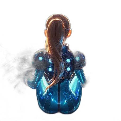robot, dress, jacket, hair transparent PNG cut-out