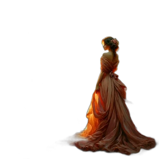 dress, crown, staff, jewelry transparent PNG cut-out