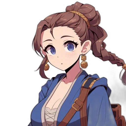 staff, face, jewelry, hair transparent PNG cut-out