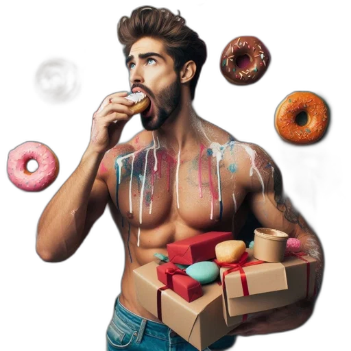 food, photorealistic, concept art, 3d render transparent PNG cut-out