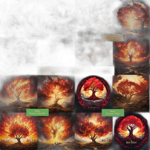 tree, dragon, concept art, fantasy art transparent PNG cut-out