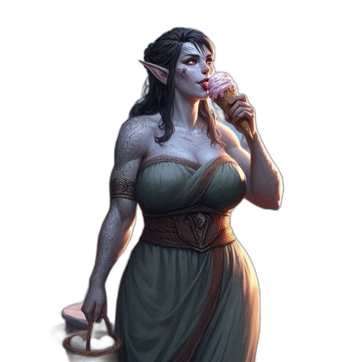 staff, dress, concept art, fantasy art transparent PNG cut-out
