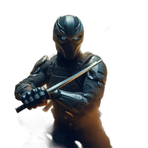 sword, weapon, mask, robot transparent PNG cut-out