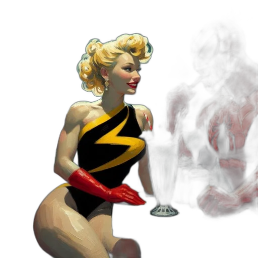comic book art, concept art, fantasy art, 3d render transparent PNG cut-out