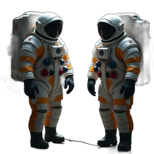 jacket, robot, mask, staff transparent PNG cut-out