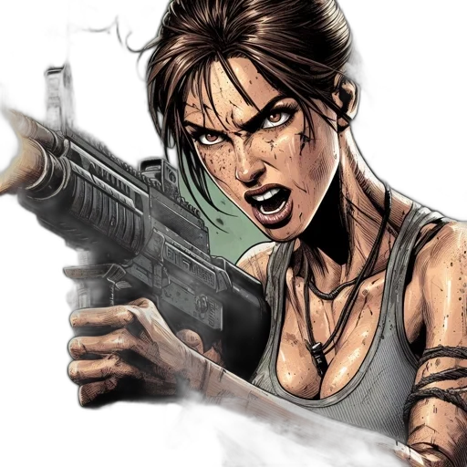 weapon, comic book art, concept art, cartoon transparent PNG cut-out