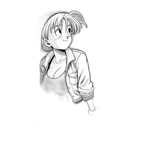 jacket, staff, dress, robot transparent PNG cut-out