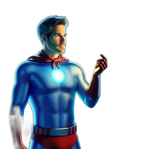 comic book art, concept art, 3d render, cartoon transparent PNG cut-out